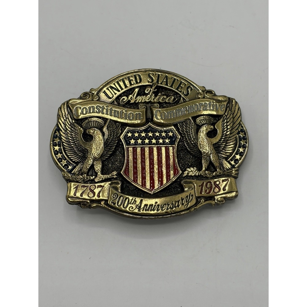 Great American Buckle Company US Constitution Buckle 200th‎ Anniversary Limited